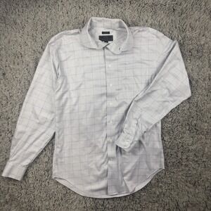 JOS A Bank Reserve Mens Light Purple Plaid Dress Shirt Traditional Fit 16-35